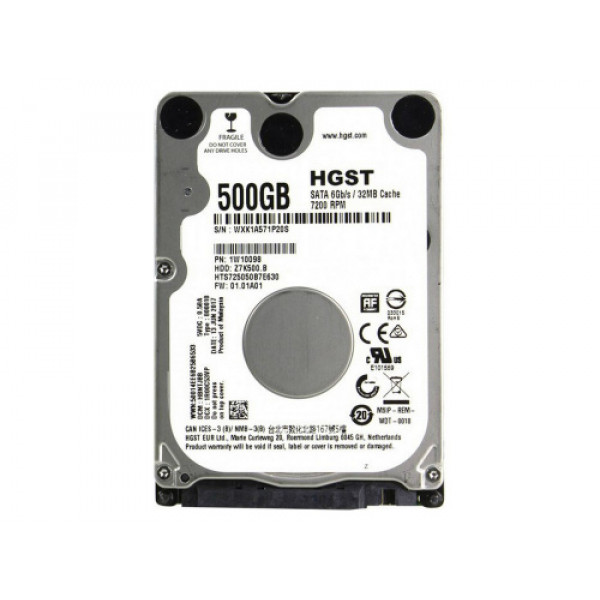 Жесткий диск б/у HDD 2,5" 500GB 7200 Rpm
