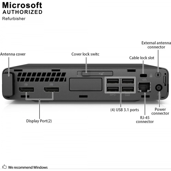 HP ProDesk 600 G2 Desktop Mini (i5-6500T|8GB|240SSD)